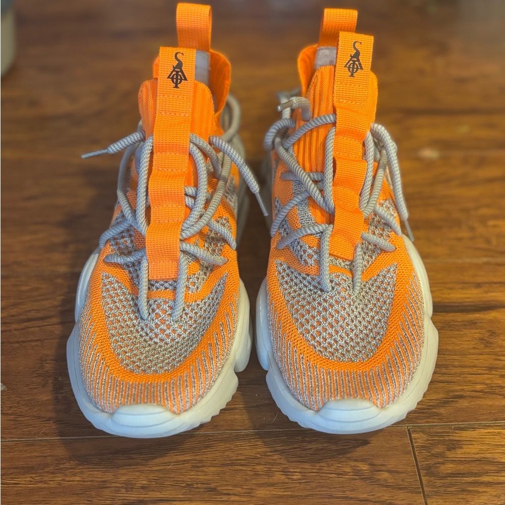 Men's Orange and Gray Sneakers